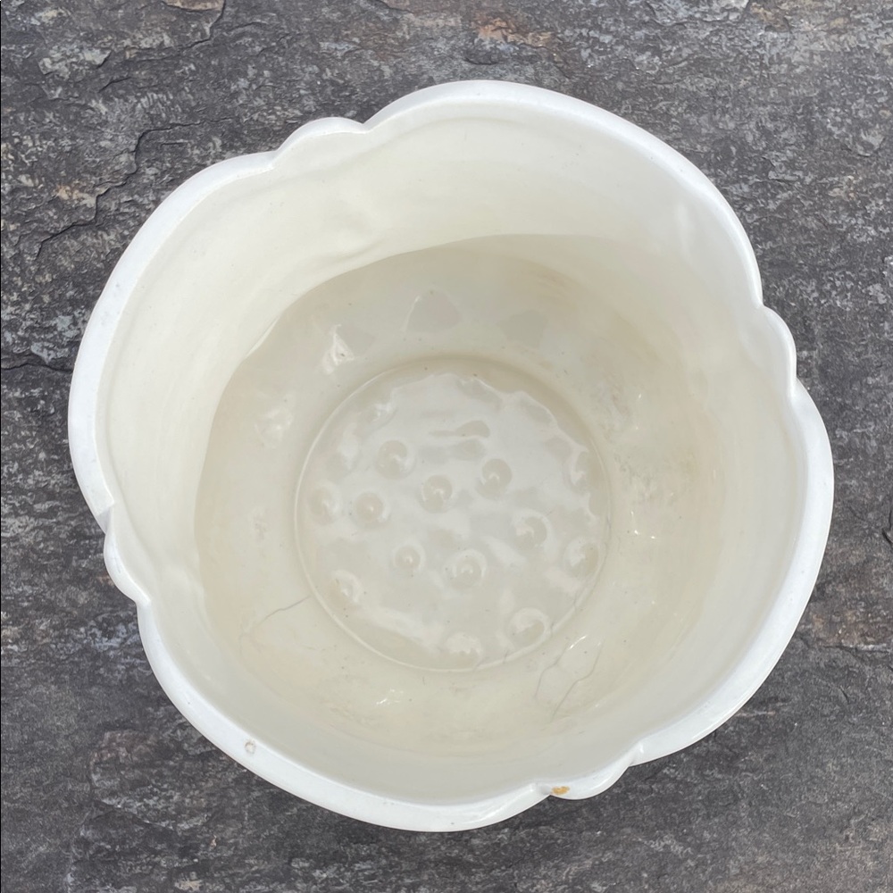 Awesome Vintage Haeger White Ceramic Art Deco Planter - Picture 5 of 11
